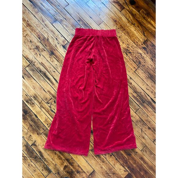 Vintage Y2k Apple Bottoms Velour Sweatpants Sweats Bimbocore 90s Wide Leg - Picture 4 of 6